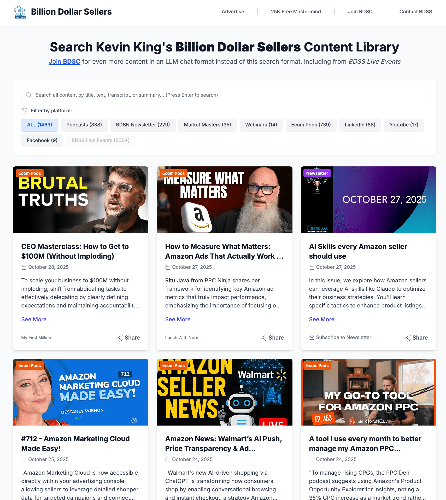 How Billion Dollar Sellers Consolidated Multi-Platform Content with AI